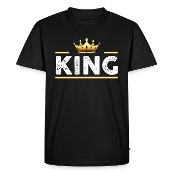 King, le meilleur - T-shirt Premium bio Homme - noir - Devant - Nico (187cm)