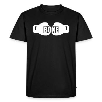BOXE Gants de boxe - T-shirt Premium bio Homme - noir - Devant - Nico (187cm)