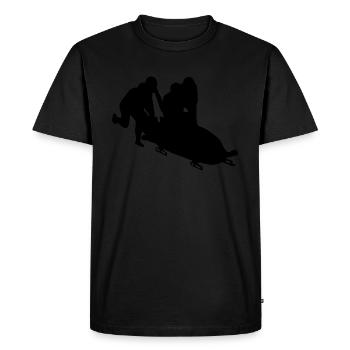 Women's Bobsleigh Track Men's Two-Man Bobsleigh Ride - Men's Premium Organic T-Shirt - black - Front - Nico (187cm)