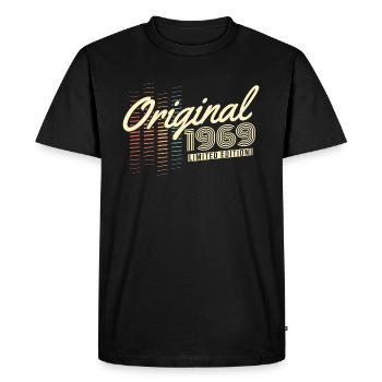 Original 1969 Vintage Vintage rétro anniversaire - T-shirt Premium bio Homme - noir - Devant - Nico (187cm)