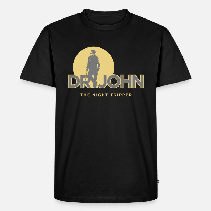 Dr. John - Männer Premium Bio T-Shirt - Schwarz