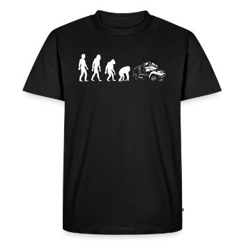 Camper Evolution Camper Camping Camping Mobile - Men's Premium Organic T-Shirt - black - Front - Nico (187cm)