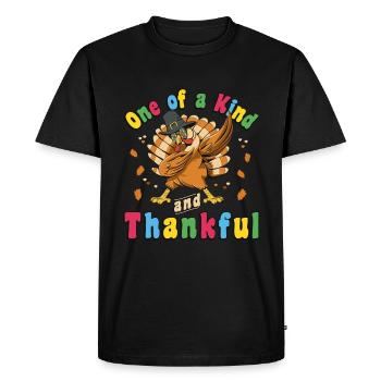 Une dinde pour l’autisme unique en son genre et reconnaissante - T-shirt Premium bio Homme - noir - Devant - Nico (187cm)
