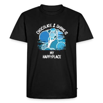 Plongeurs Plongée sous-marine Plongée sous-marine Plongée sous-marine - T-shirt Premium bio Homme - noir - Devant - Nico (187cm)