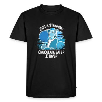 Plongeurs Plongée sous-marine Plongée sous-marine Plongée sous-marine - T-shirt Premium bio Homme - noir - Devant - Nico (187cm)