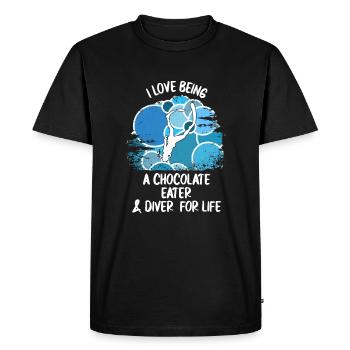 Plongeurs Plongée sous-marine Plongée sous-marine Plongée sous-marine - T-shirt Premium bio Homme - noir - Devant - Nico (187cm)