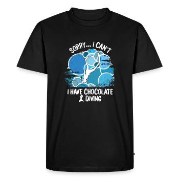 Plongeurs Plongée sous-marine Plongée sous-marine Plongée sous-marine - T-shirt Premium bio Homme - noir - Devant - Nico (187cm)