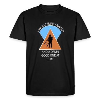 Ramoneur Ramoneur Ramoneur - T-shirt Premium bio Homme - noir - Devant - Nico (187cm)