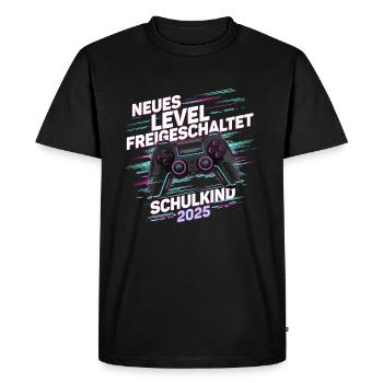 Inscription Rentrée Garçons Écolier 2025 - T-shirt Premium bio Homme - noir - Devant - Nico (187cm)
