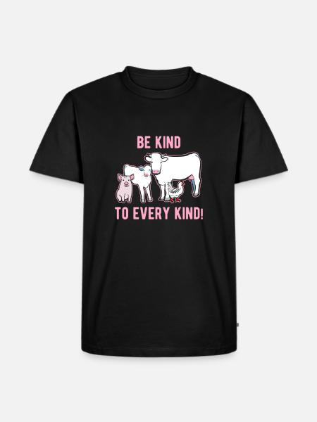 Be nice to animals - Men's Premium Organic T-Shirt - black