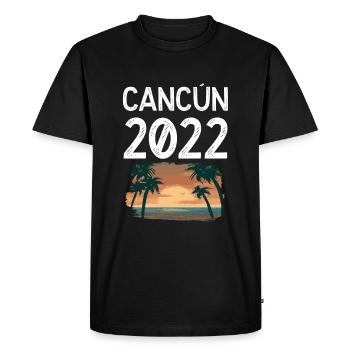 Cancún 2022 - T-shirt Premium bio Homme - noir - Devant - Nico (187cm)