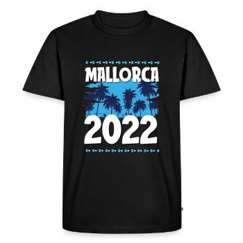Majorca 2022 - Men's Premium Organic T-Shirt - black - Front - Nico (187cm)