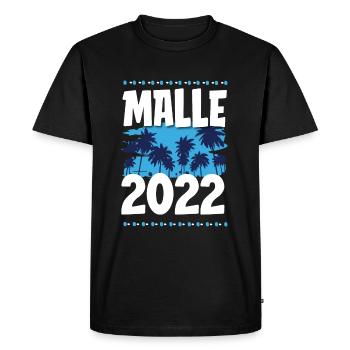 Malle 2022 - Men's Premium Organic T-Shirt - black - Front - Nico (187cm)