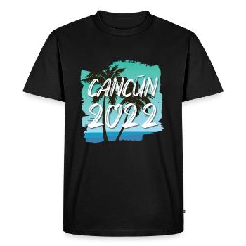 Cancún 2022 - T-shirt Premium bio Homme - noir - Devant - Nico (187cm)
