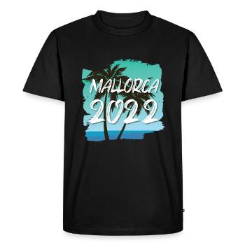 Majorca 2022 - Men's Premium Organic T-Shirt - black - Front - Nico (187cm)