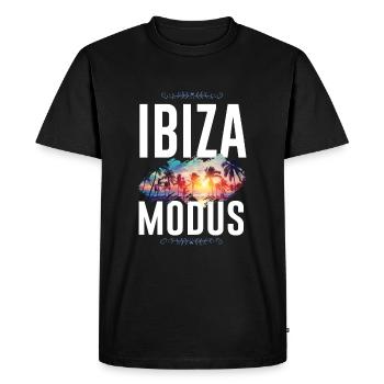 Ibiza Mode - Men's Premium Organic T-Shirt - black - Front - Nico (187cm)