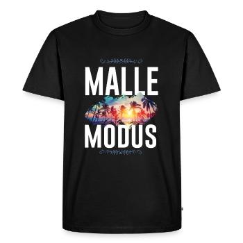 Malle Mode - T-shirt Premium bio Homme - noir - Devant - Nico (187cm)