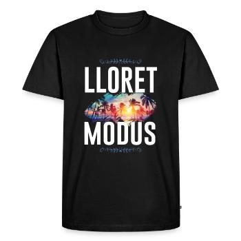 Lloret de Mar mode - Men's Premium Organic T-Shirt - black - Front - Nico (187cm)