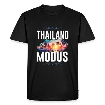 Thailand Mode - Men's Premium Organic T-Shirt - black - Front - Nico (187cm)