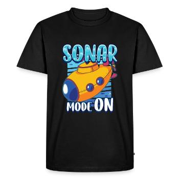 Mode sonar sur le futur biologiste marin sous-marin - T-shirt Premium bio Homme - noir - Devant - Nico (187cm)