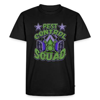 Pest Control Squad Design for a Bug Killer - Men's Premium Organic T-Shirt - black - Front - Nico (187cm)