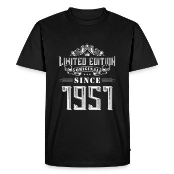 Édition limitée 1951 - T-shirt Premium bio Homme - noir - Devant - Nico (187cm)
