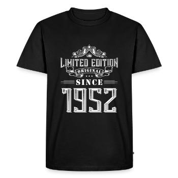 1952 limited edition - Men's Premium Organic T-Shirt - black - Front - Nico (187cm)