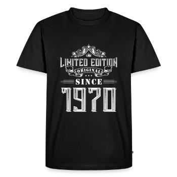 Édition limitée 1970 - T-shirt Premium bio Homme - noir - Devant - Nico (187cm)