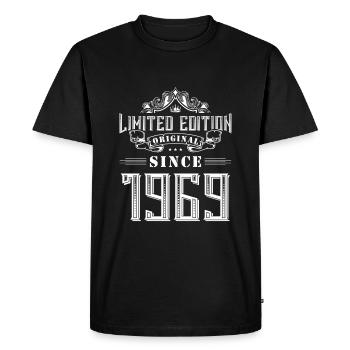 Édition limitée 1969 - T-shirt Premium bio Homme - noir - Devant - Nico (187cm)