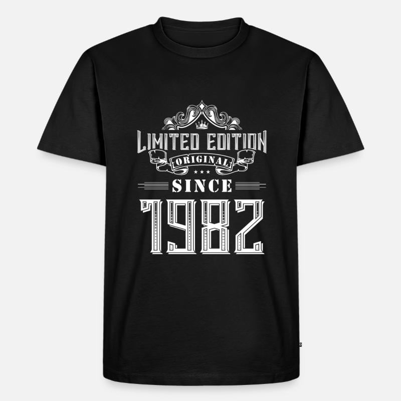 1982 limited edition - Männer Premium Bio T-Shirt - Schwarz