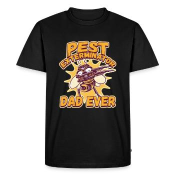Pest Exterminator Dad Ever for a Pest Control - Men's Premium Organic T-Shirt - black - Front - Nico (187cm)