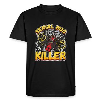 Serial Bug Killer for a Pest Control Technician - Men's Premium Organic T-Shirt - black - Front - Nico (187cm)