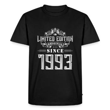 1993 limited edition - Men's Premium Organic T-Shirt - black - Front - Nico (187cm)