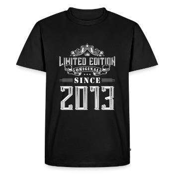 2013 limited edition - Men's Premium Organic T-Shirt - black - Front - Nico (187cm)