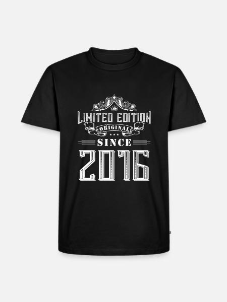 2016 limited edition - Männer Premium Bio T-Shirt - Schwarz