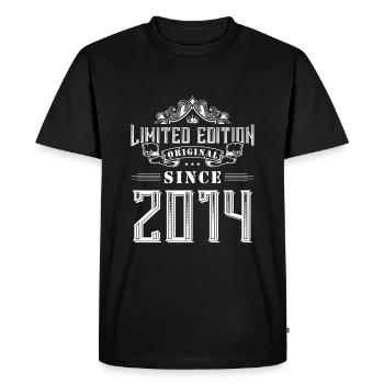 2014 limited edition - Men's Premium Organic T-Shirt - black - Front - Nico (187cm)