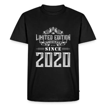 Édition limitée 2020 - T-shirt Premium bio Homme - noir - Devant - Nico (187cm)