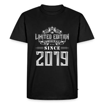 Édition limitée 2019 - T-shirt Premium bio Homme - noir - Devant - Nico (187cm)