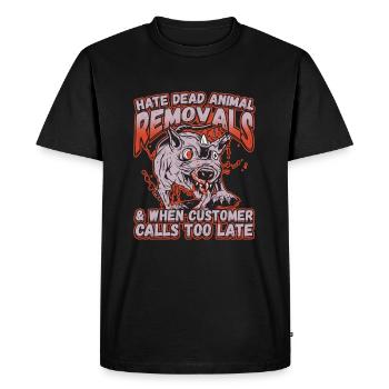 Dead Animal Removals for a Pest Control Technician - Men's Premium Organic T-Shirt - black - Front - Nico (187cm)