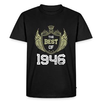 1946 best of - T-shirt Premium bio Homme - noir - Devant - Nico (187cm)