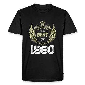 1980 best of - T-shirt Premium bio Homme - noir - Devant - Nico (187cm)