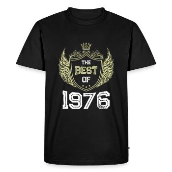 1976 best of - T-shirt Premium bio Homme - noir - Devant - Nico (187cm)