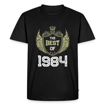 1984 best of - T-shirt Premium bio Homme - noir - Devant - Nico (187cm)