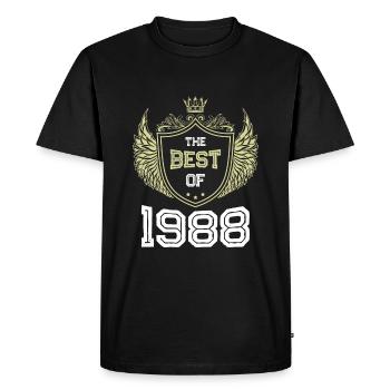 1988 best of - T-shirt Premium bio Homme - noir - Devant - Nico (187cm)