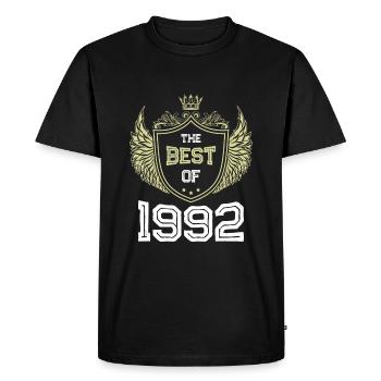 1992 best of - T-shirt Premium bio Homme - noir - Devant - Nico (187cm)