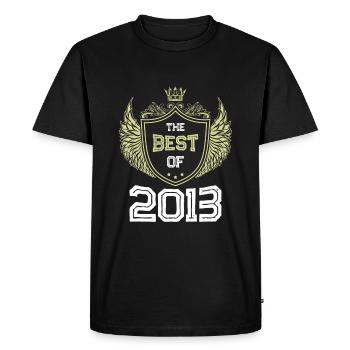 2013 best of - Men's Premium Organic T-Shirt - black - Front - Nico (187cm)