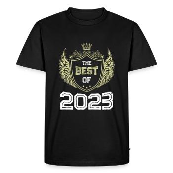 2023 best of - Men's Premium Organic T-Shirt - black - Front - Nico (187cm)