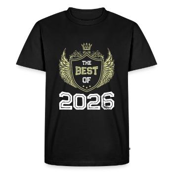 2026 best of - T-shirt Premium bio Homme - noir - Devant - Nico (187cm)
