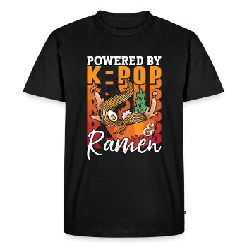 KPop Fashion Design for a Ramen Noodle Bowl Fan - Men's Premium Organic T-Shirt - black - Front - Nico (187cm)
