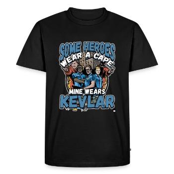 Law Enforcment Design for a Police Officer - Men's Premium Organic T-Shirt - black - Front - Nico (187cm)